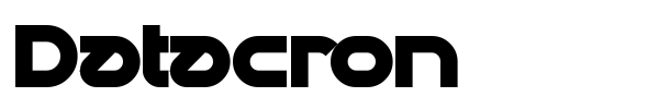 Datacron font preview